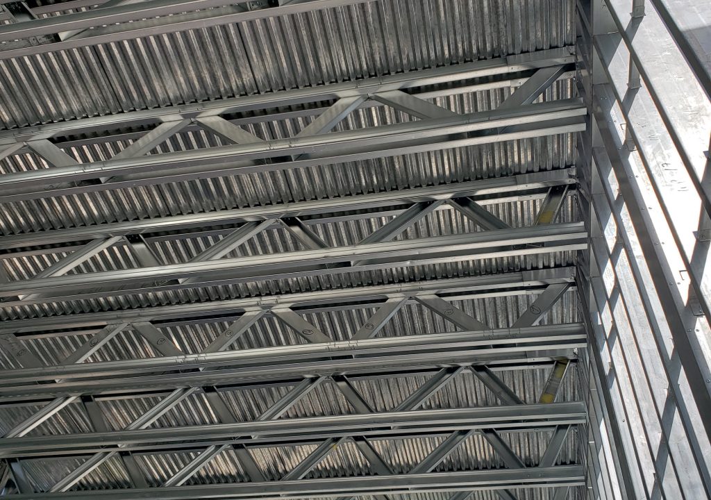 Barndominium ceiling trusses in South Carolina