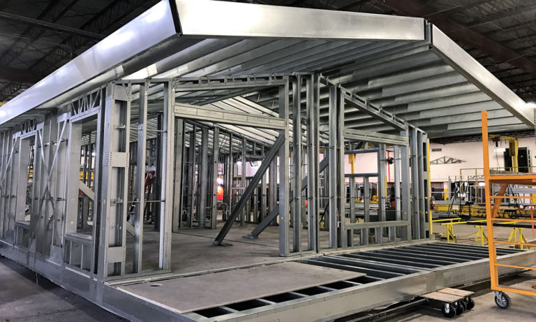 Barndominium factory frame in South Carolina