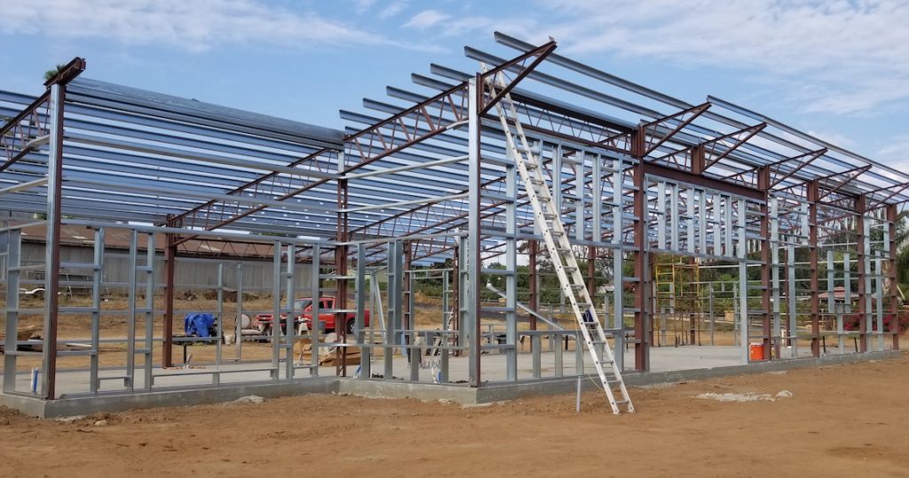 Barndominium steel frame in South Carolina